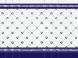 CUARTEO AZUL 20x20 cm - wall tile, in the Oriental style.
