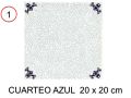 CUARTEO AZUL 20x20 cm - wall tile, in the Oriental style.