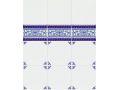 CENEFA CUARTEO AZUL - 7 x 20 cm, wall tiles, Oriental style.