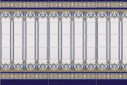 MALLORCA 20x20 cm - wall tile, in the Oriental style.