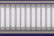MALLORCA 20x20 cm - wall tile, in the Oriental style.