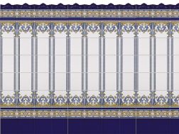 MALLORCA 20x20 cm - wall tile, in the Oriental style.