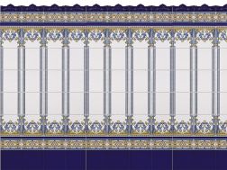 MALLORCA 20x20 cm - wall tile, in the Oriental style.