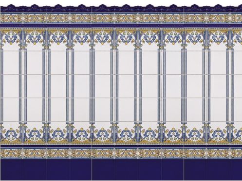 MALLORCA 20x20 cm - wall tile, in the Oriental style.