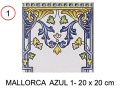 MALLORCA 20x20 cm - wall tile, in the Oriental style.