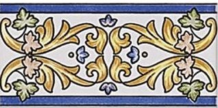 CENEFA L-29-A 10 x 20 cm, wall tiles, Oriental style.