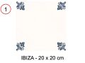 IBIZA 20x20 cm - wall tile, in the Oriental style.