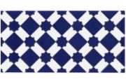 M 13 AZUL 15x20 cm - wall tile, in the Oriental style.