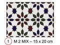 M 2 MIX 15x20 cm - wall tile, in the Oriental style.