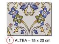 ALTEA 15x20 cm - wall tile, in the Oriental style.