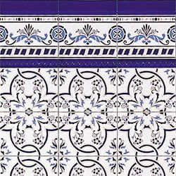 LUSITANIA AZUL 15x20 cm - wall tile, in the Oriental style.