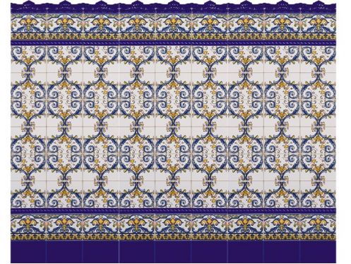 LUCENA 15x20 cm - wall tile, in the Oriental style.