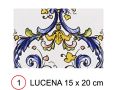 LUCENA 15x20 cm - wall tile, in the Oriental style.