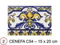LUCENA 15x20 cm - wall tile, in the Oriental style.