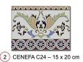 COIMBRA BEIGE 15x20 cm - wall tile, in the Oriental style.