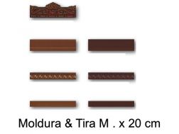 Moldura and Tira  M. 20 cm - wall tile, in the Oriental style.