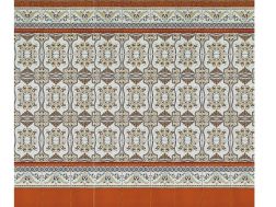 EVORA MARRON 15x20 cm - wall tile, in the Oriental style.