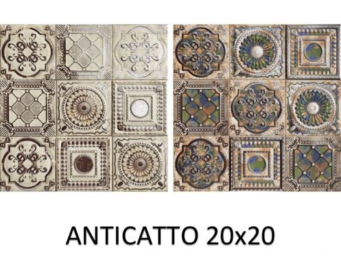 ANTICATTO 20x20 cm - wall tile, Andalusian style.