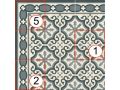 FLORENTINE BLU 20x20 - Tiles, cement tile look - MAINZU
