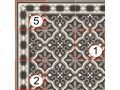 FLORENTINE BLACK 20x20 - Tiles, cement tile look - MAINZU