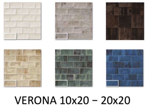 VERONA 10x20 cm - wall tile, London style.