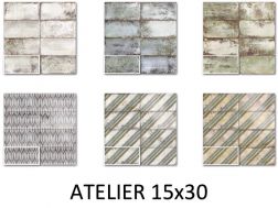 ATELIER 15x30 cm - wall tiles, recovered from the past.