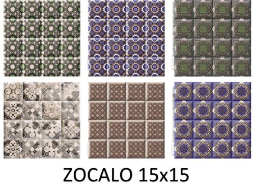 ZOCALO 15x15 cm- wall tile, in the Oriental style.
