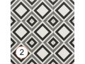 TRINITY BLACK  20x20 - Tiles, cement tile look - SERIE THE THREE CAPITALS - MAINZU