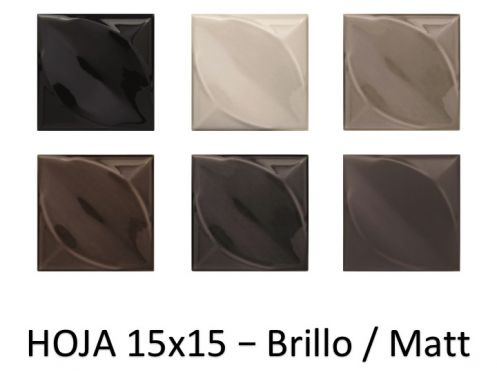 HOJA 15x15 - 3D wall relief tile