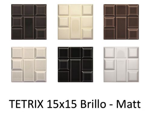 TETRIX 15x15 - 3D wall relief tile