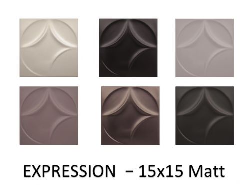 EXPRESSION 20x20 - 3D wall relief tile