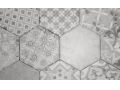Portland Gris 14x160 cm - Floor tiles, hexagonal, porcelain stoneware