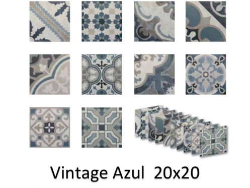 Vintage azul 20x20 - Tiles, cement tile look
