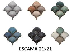 ESCAMA 21x21 - 3D wall relief tile