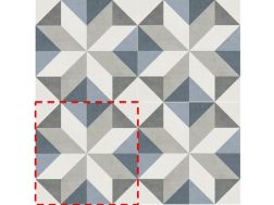 GINA 15x15 cm  - Floor tiles, cement tile look.