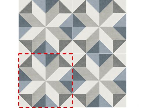 GINA 15x15 cm  - Floor tiles, cement tile look.