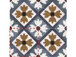 CAROLE 15x15 cm  - Floor tiles, cement tile look.