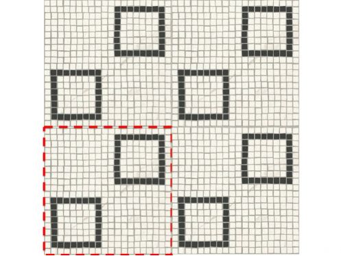 COIMBRA WHITE 15x15 cm  - Floor tiles, old mosaic look.