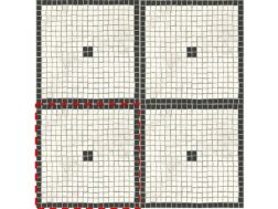 ELVAS WHITE 15x15 cm  - Floor tiles, old mosaic look.