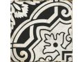 ORNELLA 15x15 cm - Floor tiles, traditional black and white patterns