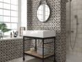 CALETA BLACK 15x15 cm - Floor tiles, classic patterns