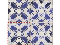 CALETA BLUE 15x15 cm - Floor tiles, classic patterns