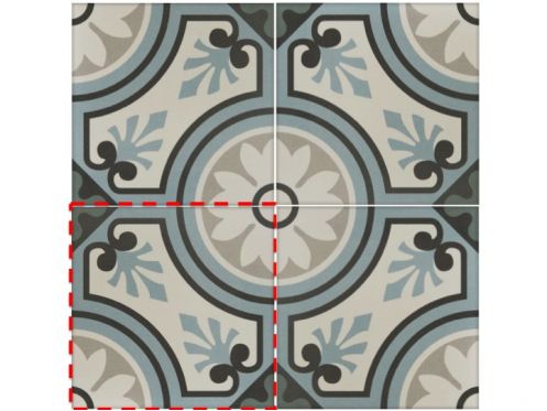 ESMEE 20x20 - Floor tiles, cement tile look