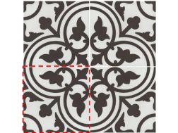 FLAVIE BLANC 20x20 - Floor tiles, cement tile look