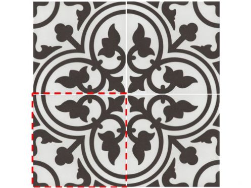 FLAVIE BLANC 20x20 - Floor tiles, cement tile look