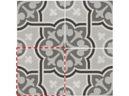 FLOW GRIS 20x20 - Floor tiles, cement tile look