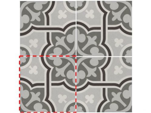 FLOW GRIS 20x20 - Floor tiles, cement tile look