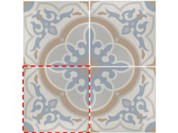 GAETINE BLEU 20x20 - Floor tiles, cement tile look