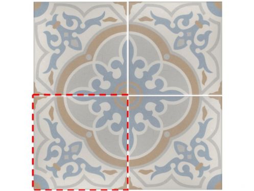 GAETINE BLEU 20x20 - Floor tiles, cement tile look