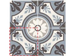 LILOU BLEU 20x20 - Floor tiles, cement tile look